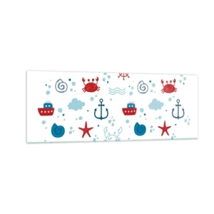 Obraz na skle - Morská rozprávka - 140x50 cm