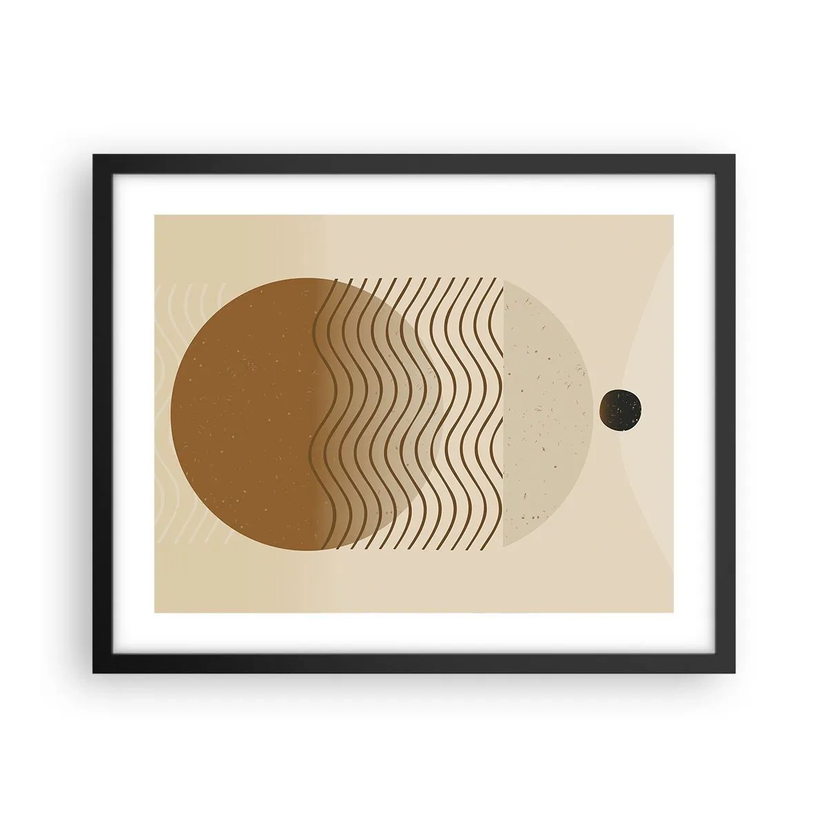 Plagát v čiernom ráme - O pôvode geometrických obrazcov - 50x40 cm