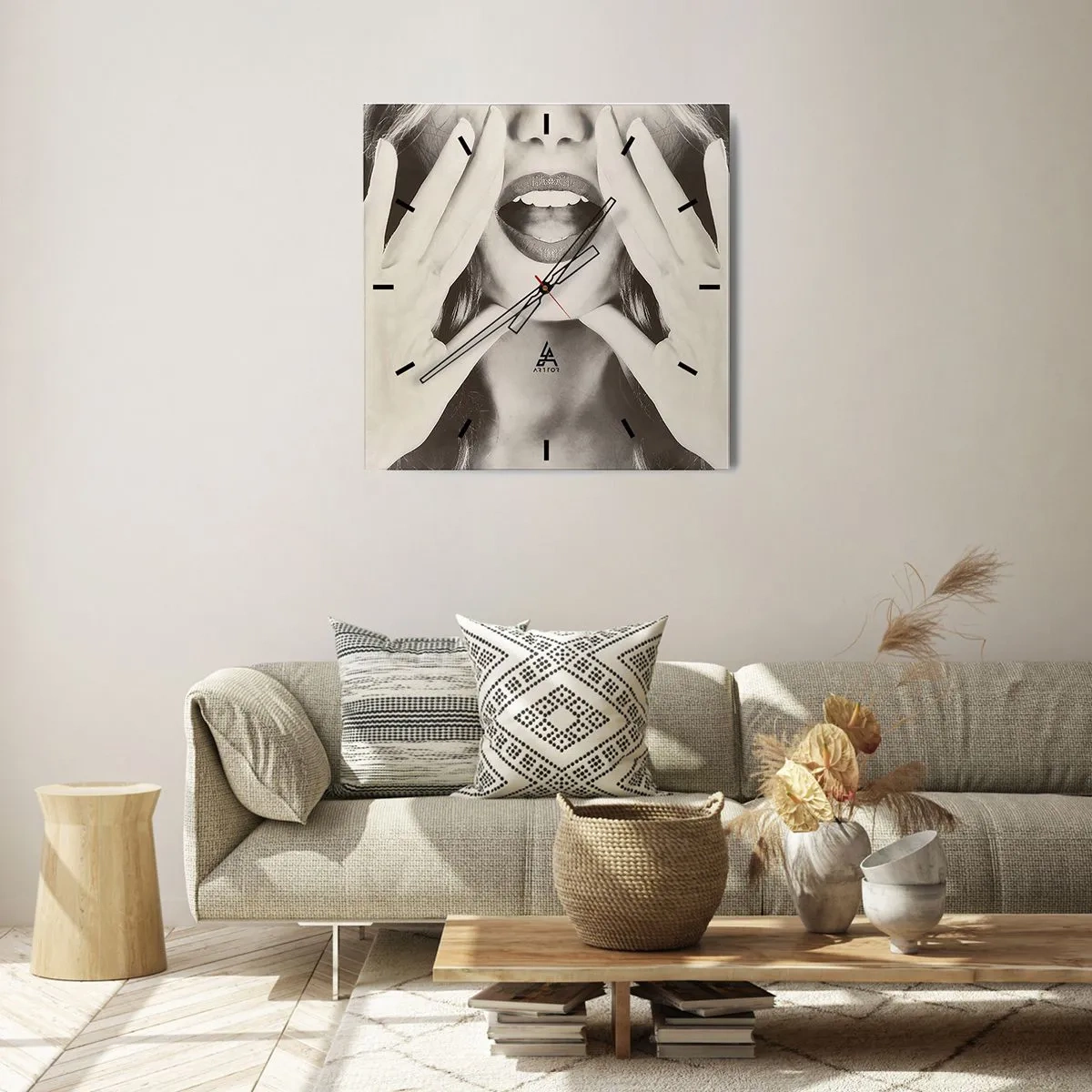 Nástenné hodiny - Už idem! - 30x30 cm