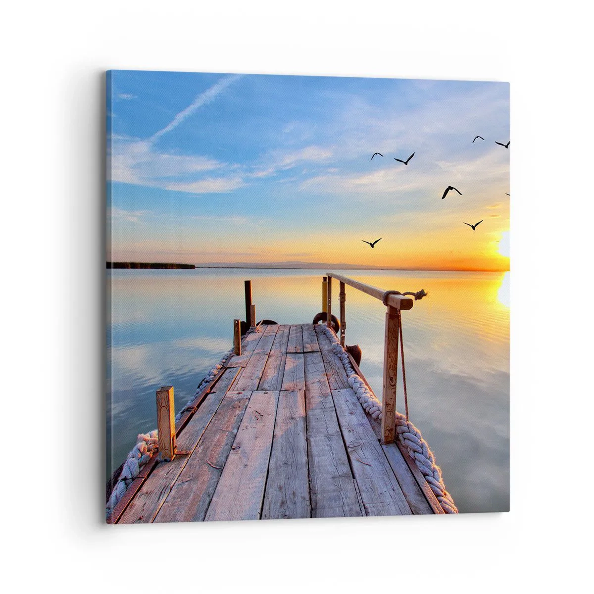 Obraz na plátne - Ísť pred seba smerom k slnku - 70x70 cm