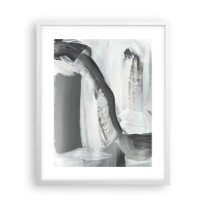 Plagát v bielom ráme - Pevným pohybom - 40x50 cm