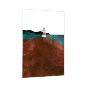 Obraz na skle - Hľadiaca na more - 70x100 cm