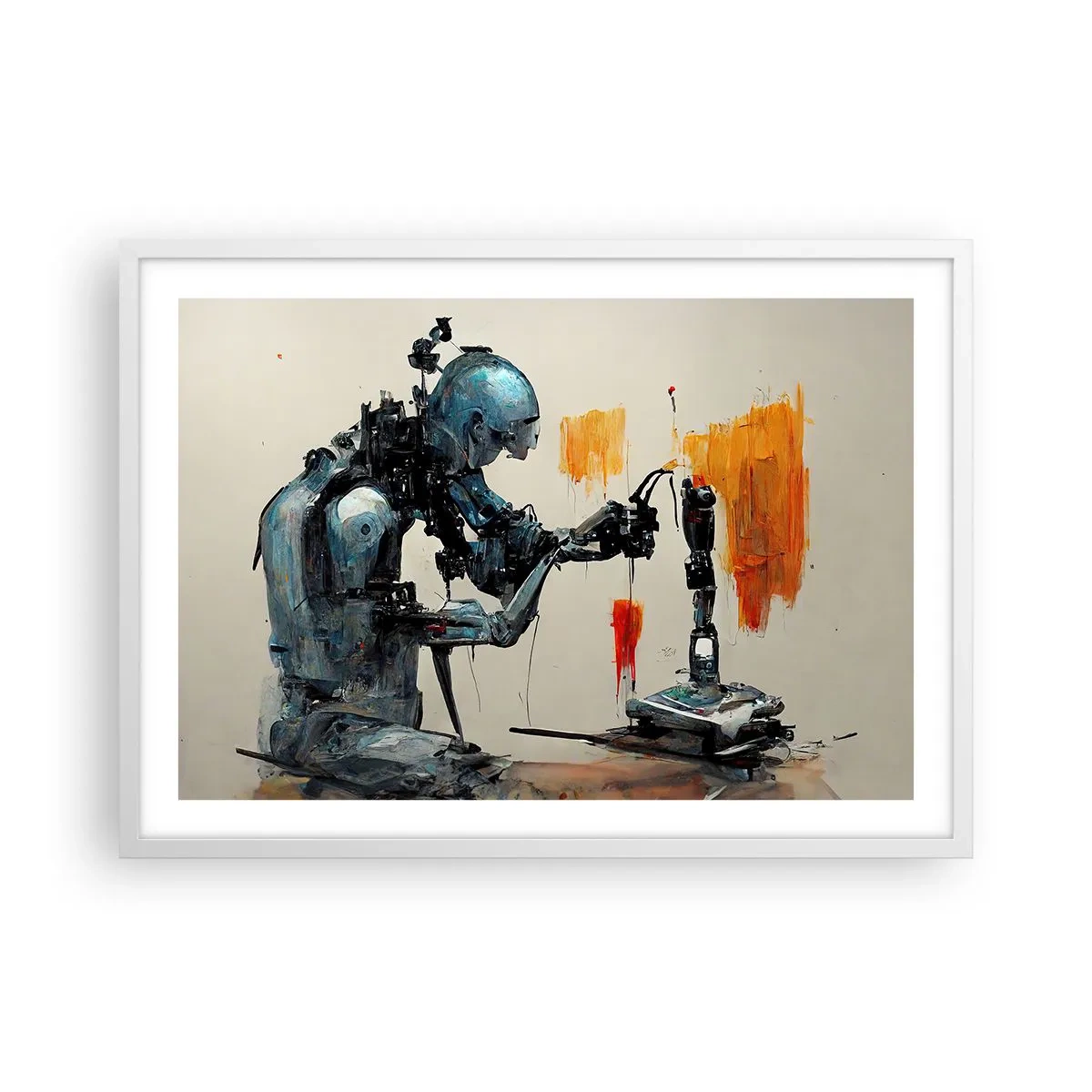 Plagát v bielom ráme - Už zajtra… - 70x50 cm