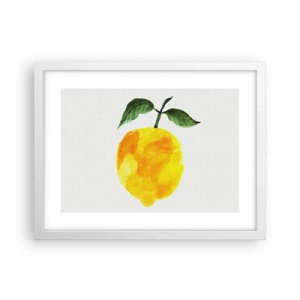 Plagát v bielom ráme - Ako spoznať chuť slnka - 40x30 cm