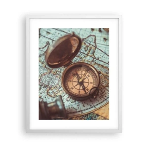 Plagát v bielom ráme - Pre dobrodruha - 40x50 cm