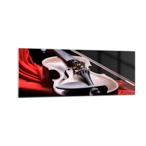 Obraz na skle - Hudba pocitov - 140x50 cm