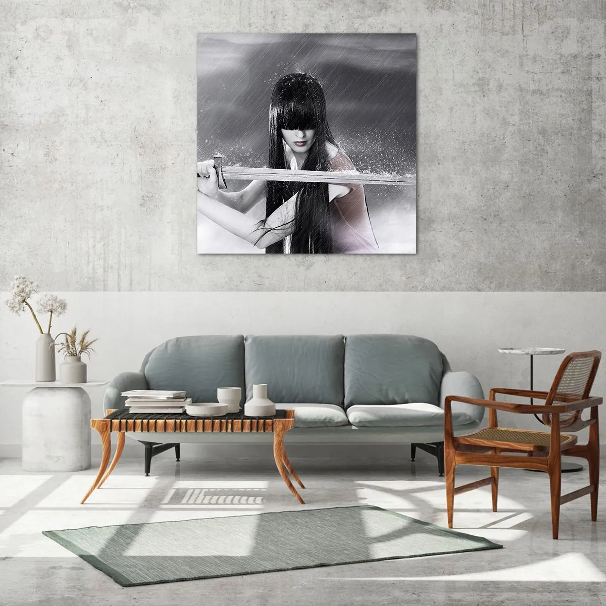 Obraz na skle - Pekná a nebezpečná - 60x60 cm