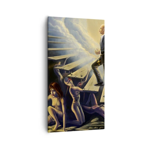 Obraz na plátne - Dantovo putovanie k svetlu - 55x100 cm
