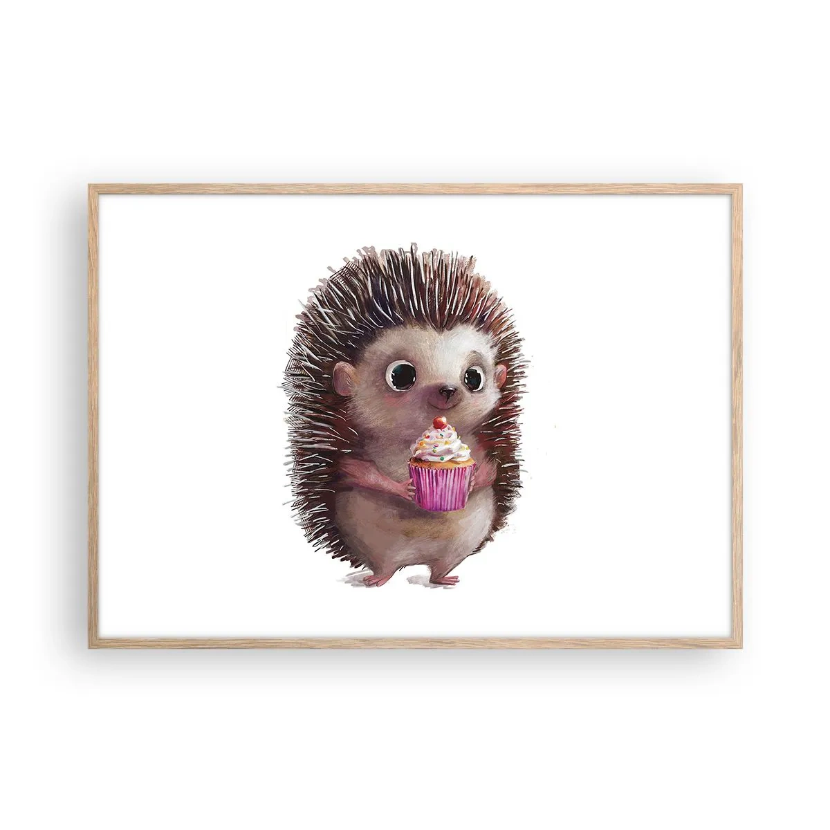 Plagát v ráme zo svetlého duba - Oslava je každý deň - 100x70 cm