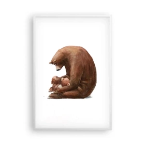 Plagát v bielom ráme - Sladké sny, deti - 61x91 cm