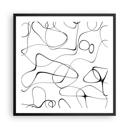 Plagát v čiernom ráme - Cesty života, zákruty osudu - 60x60 cm