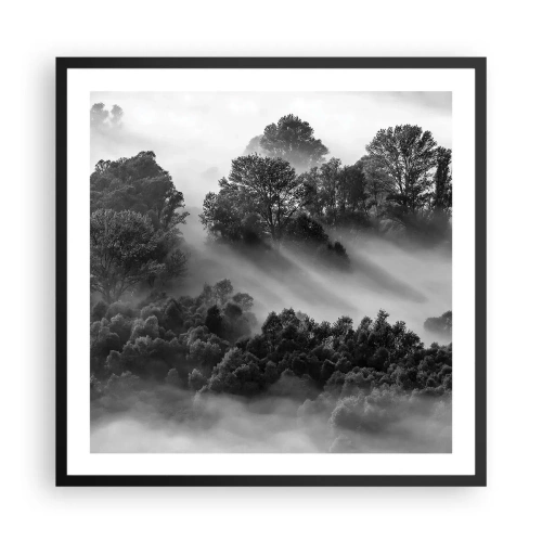 Plagát v čiernom ráme - Prebúdzanie zo spánku - 60x60 cm