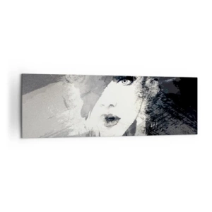 Obraz na plátne - Za šedým závojom - 160x50 cm