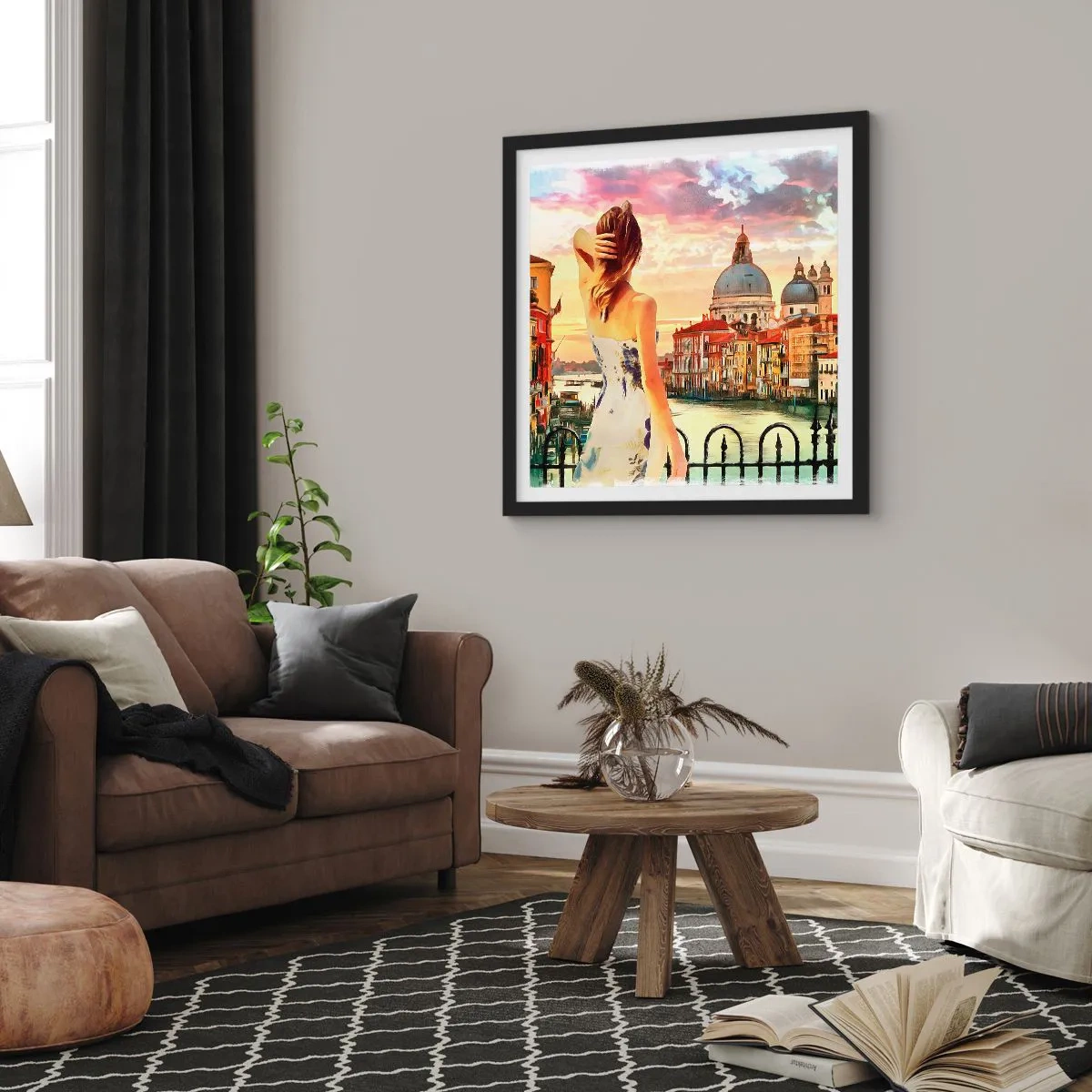 Plagát v čiernom ráme - Pokiaľ dobrodružstvo, tak len v… - 60x60 cm
