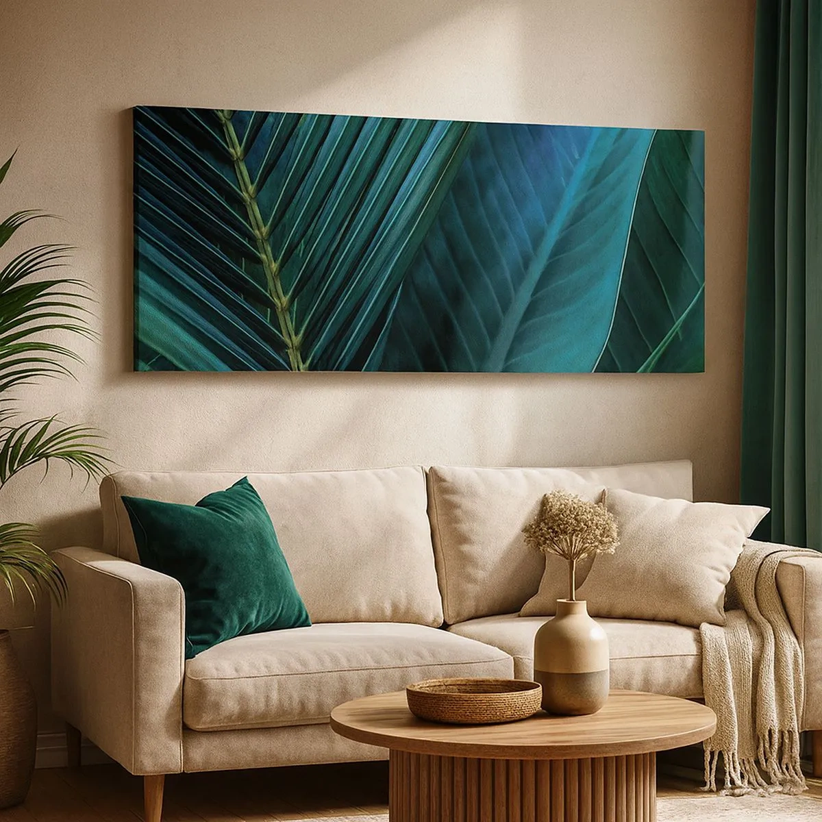 Obraz na plátne - Anatómia zelene - 100x40 cm