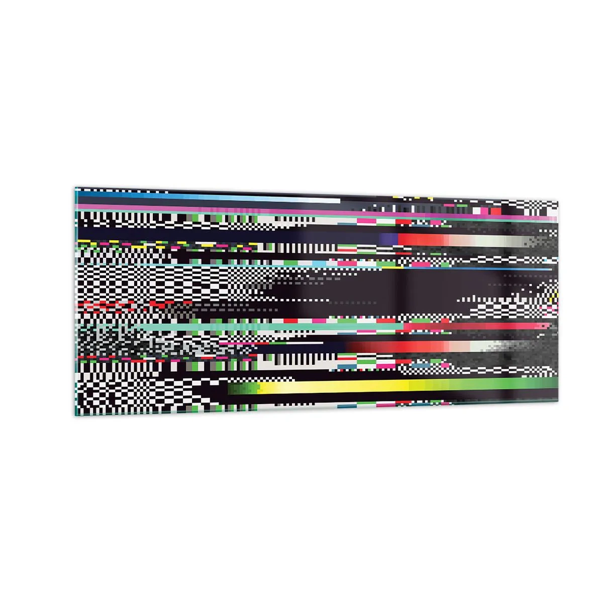 Obraz na skle - Kontrolný obraz skutočnosti - 100x40 cm