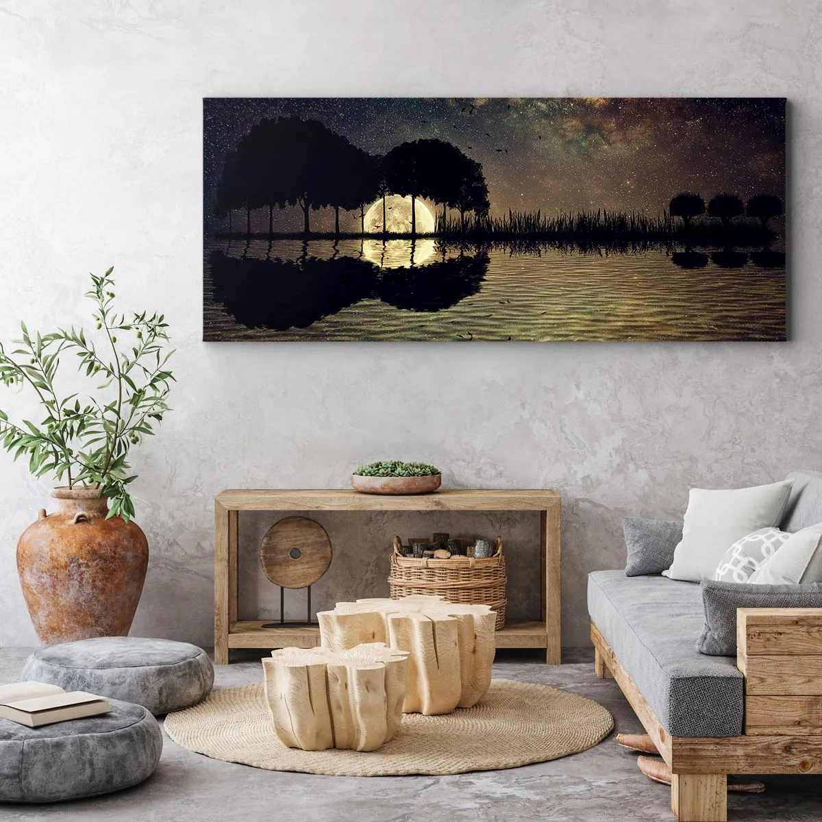 Obraz na plátne - Noc na konci sveta - 140x50 cm
