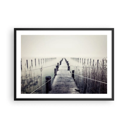 Plagát v čiernom ráme - Ponor sa do pokoja - 70x50 cm