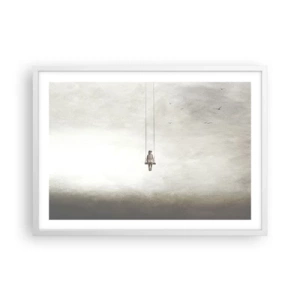 Plagát v bielom ráme - Dieťa v nás - 70x50 cm