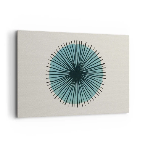 Obraz na plátne - Žiariaca modrá - 120x80 cm