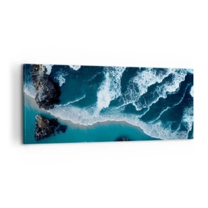 Obraz na plátne - Zahalené do vĺn - 100x40 cm