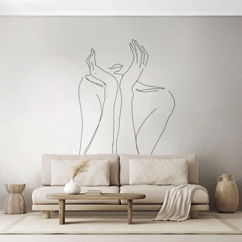 Fototapeta Premium Canvas - O čom snívajú dievčatá - Žena, Grafika, Kus - 100x70 cm