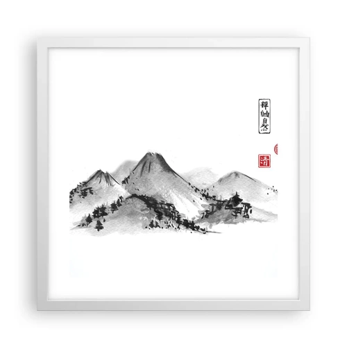 Plagát v bielom ráme - Za hranicou vzdialenosti - 40x40 cm