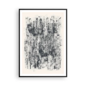 Plagát v čiernom ráme - Hmlistá kompozícia - 70x100 cm
