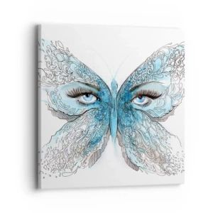 Obraz na plátne - Sýkorka modrinka eros - 40x40 cm