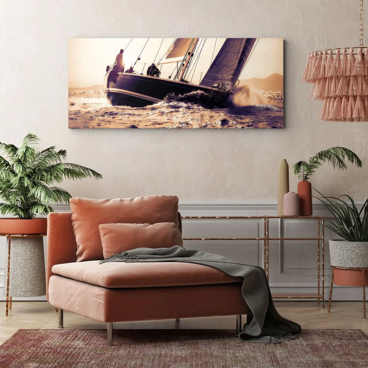Obraz na plátne - Plav, námorník - 160x50 cm