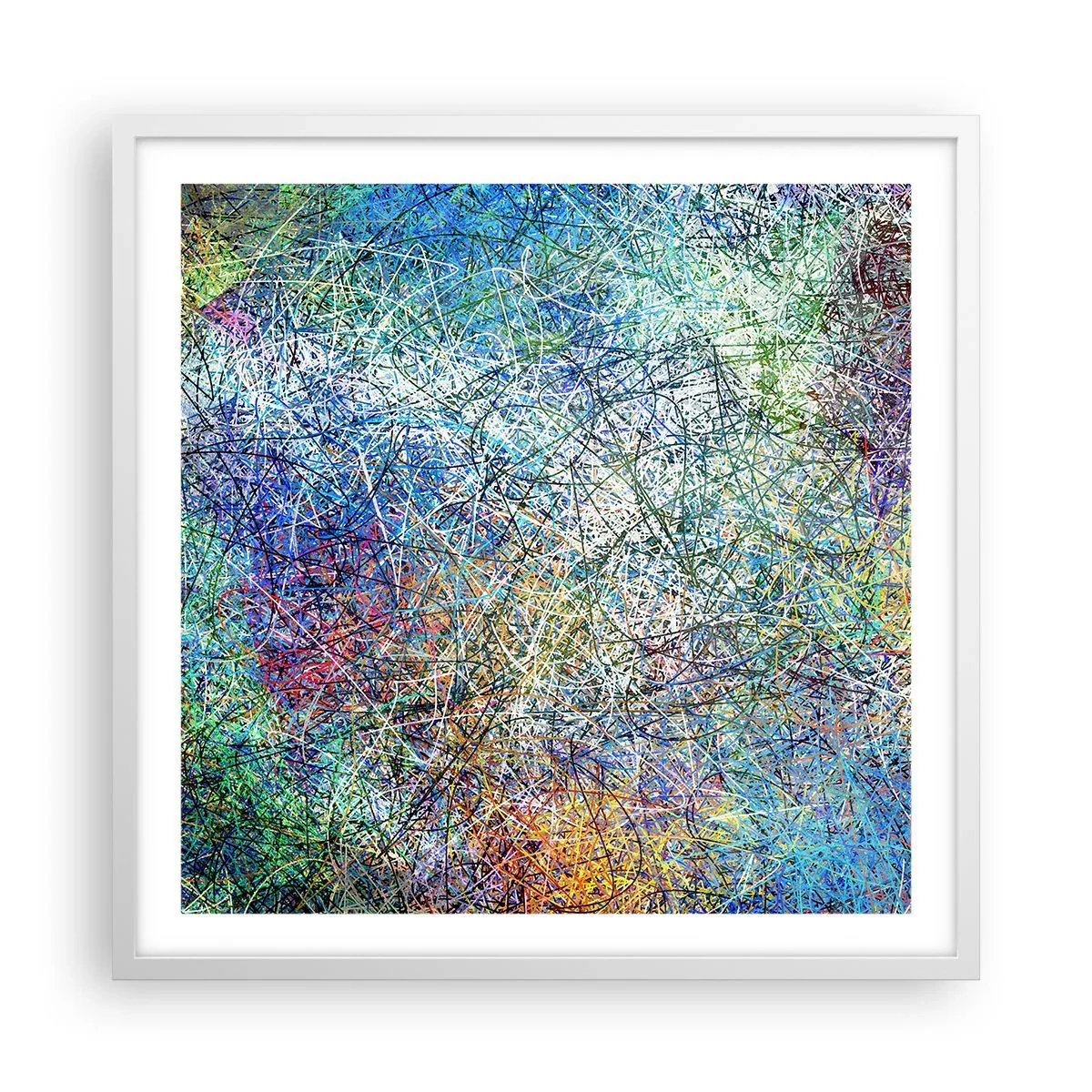 Plagát v bielom ráme - To nie je tak jednoduché - 60x60 cm