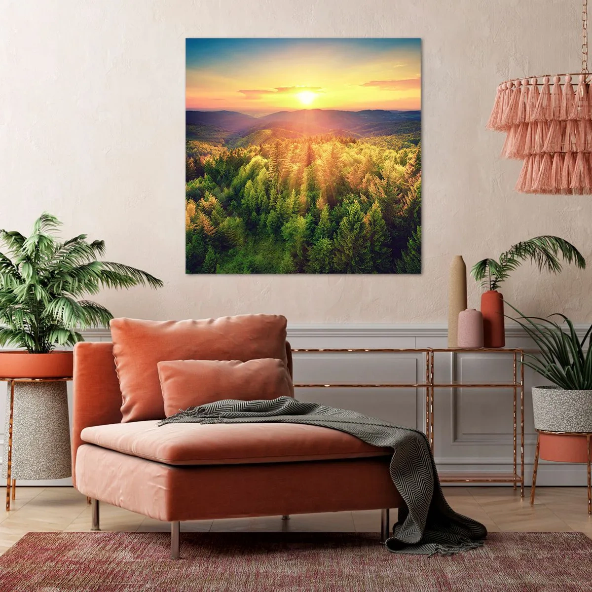 Obraz na plátne - Vrcholky a vrcholy - 40x40 cm