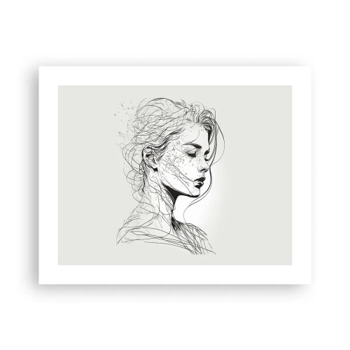 Plagát - Portrét v zamyslení - 50x40 cm