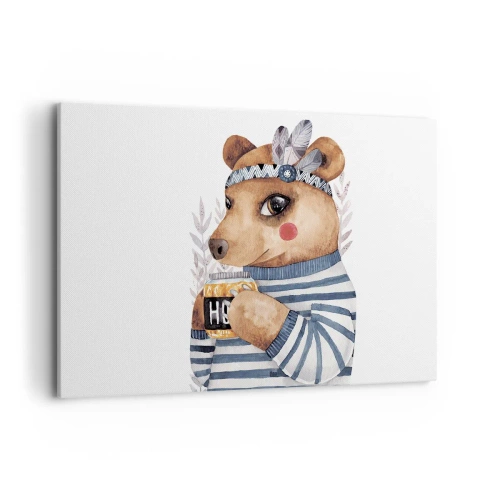 Obraz na plátne - Sladký medvedík - 120x80 cm