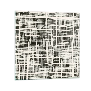 Obraz na skle - Tkaná kompozícia - 40x40 cm