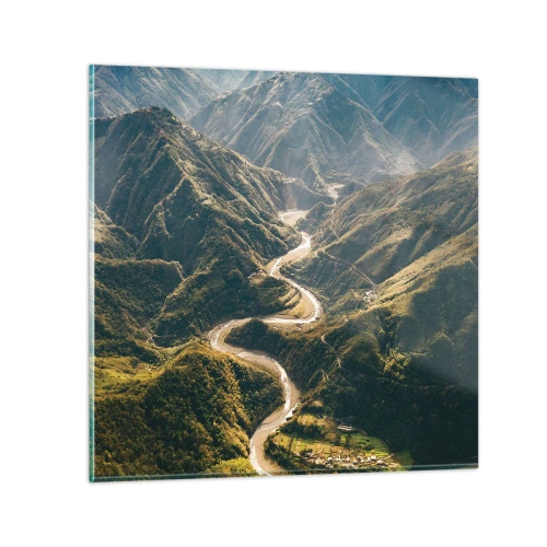 Obraz na skle - Priamo zo srdca hôr - 60x60 cm