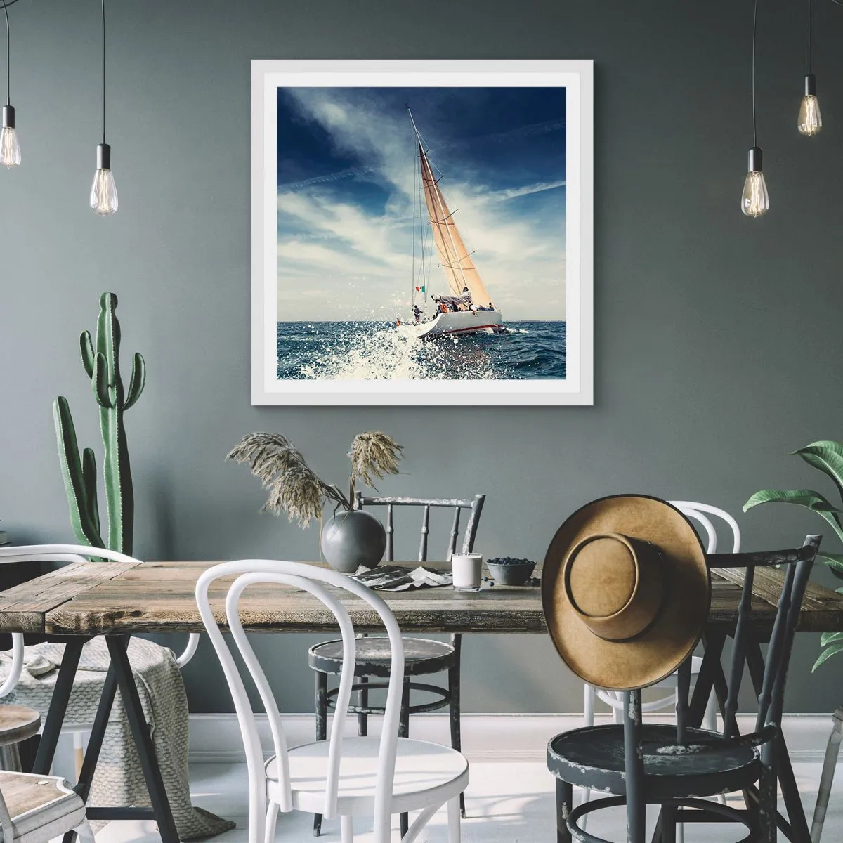 Plagát v bielom ráme - Nás nedobehnú! - 50x50 cm