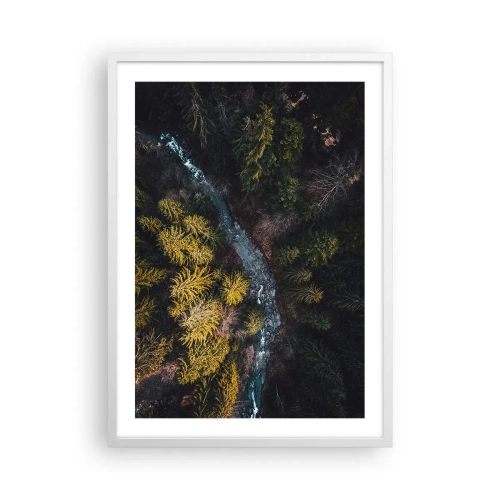 Plagát v bielom ráme - Rýchlo, stále rýchlejšie - 50x70 cm