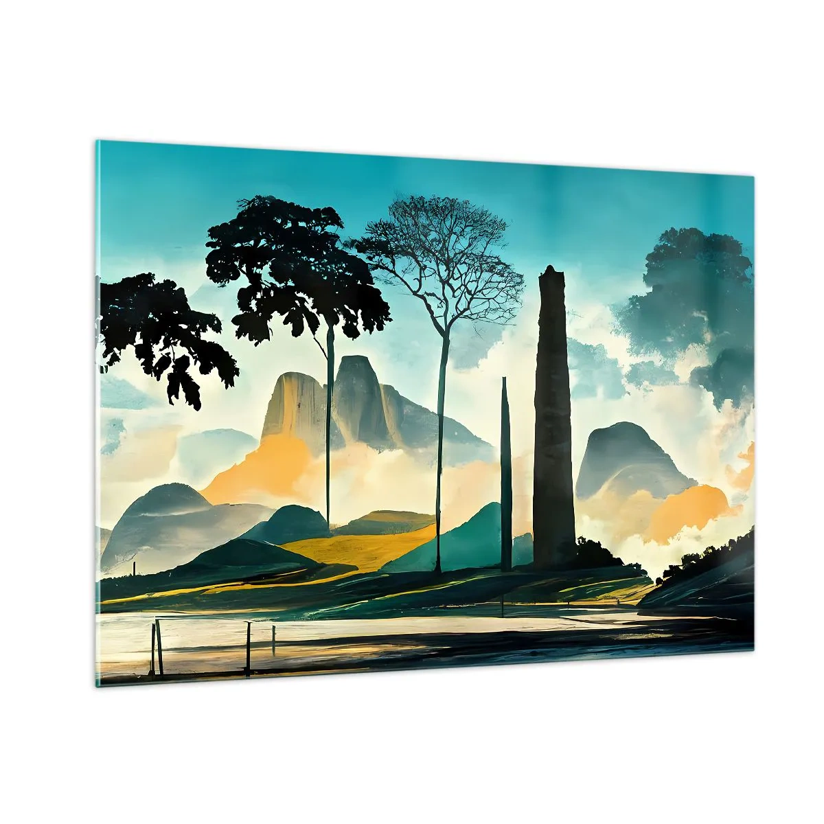 Obraz na skle - Vyššie a vyššie - 100x70 cm