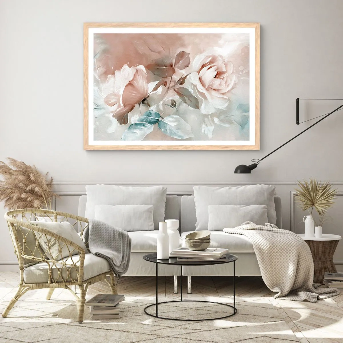 Plagát v ráme zo svetlého duba - Duch romantizmu - 100x70 cm