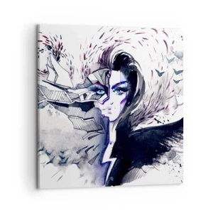 Obraz na plátne - Démonická a krásna - 50x50 cm