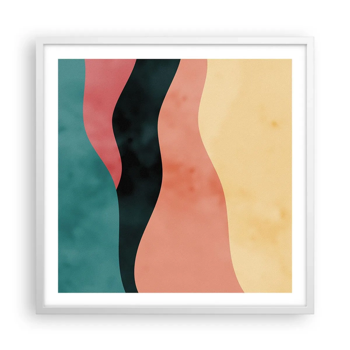 Plagát v bielom ráme - Kompatibilný nesúlad - 60x60 cm