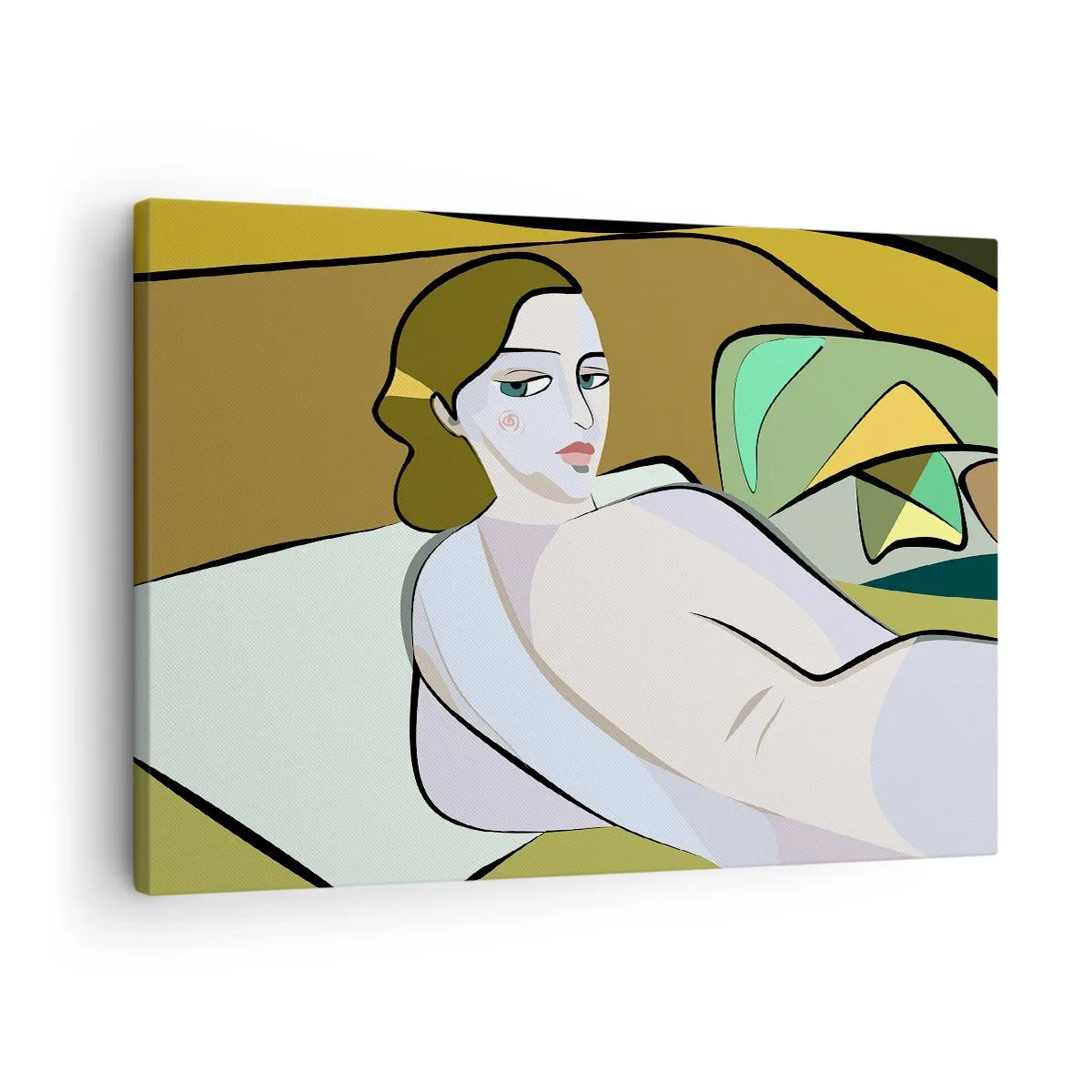 Obraz na plátne - Abstraktná postava v modernom štýle - 70x50cm - Intímny portrét - Moderná nástenná dekorácia do obývacej izby a spálne ARTTOR