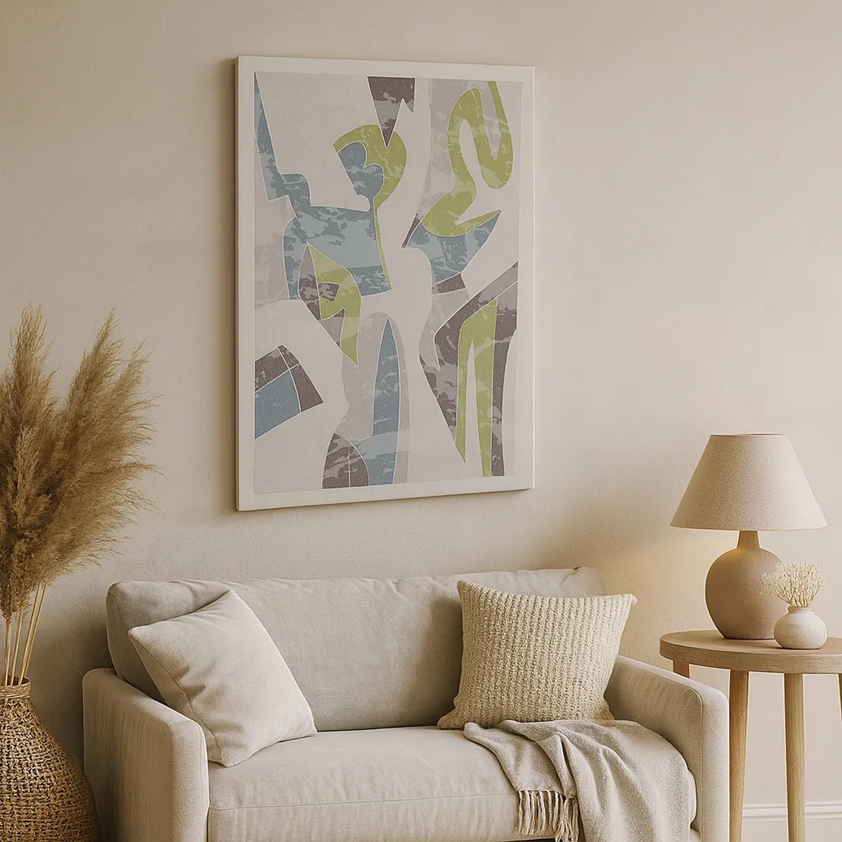 Obraz na plátne - Kompozícia za sklom - 50x70 cm