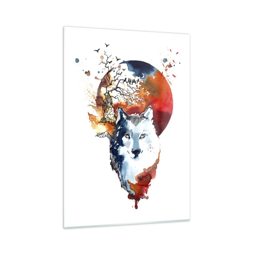 Obraz na skle - Nosom na skle - 50x70 cm