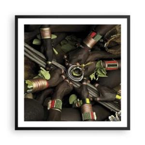 Plagát v čiernom ráme - Sme spolu - 60x60 cm