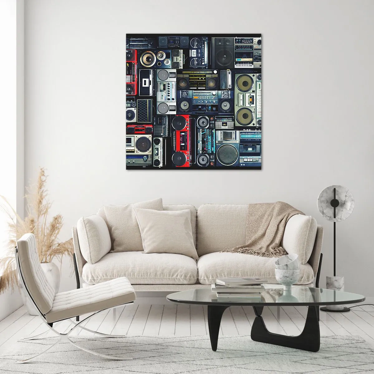 Obraz na skle - Túžba po 80. rokoch - 70x70 cm