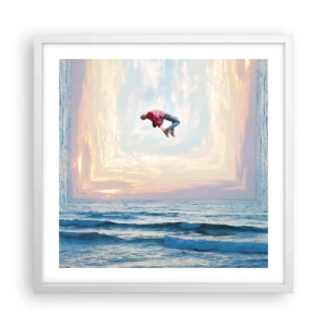 Plagát v bielom ráme - Do inej dimenzie - 50x50 cm