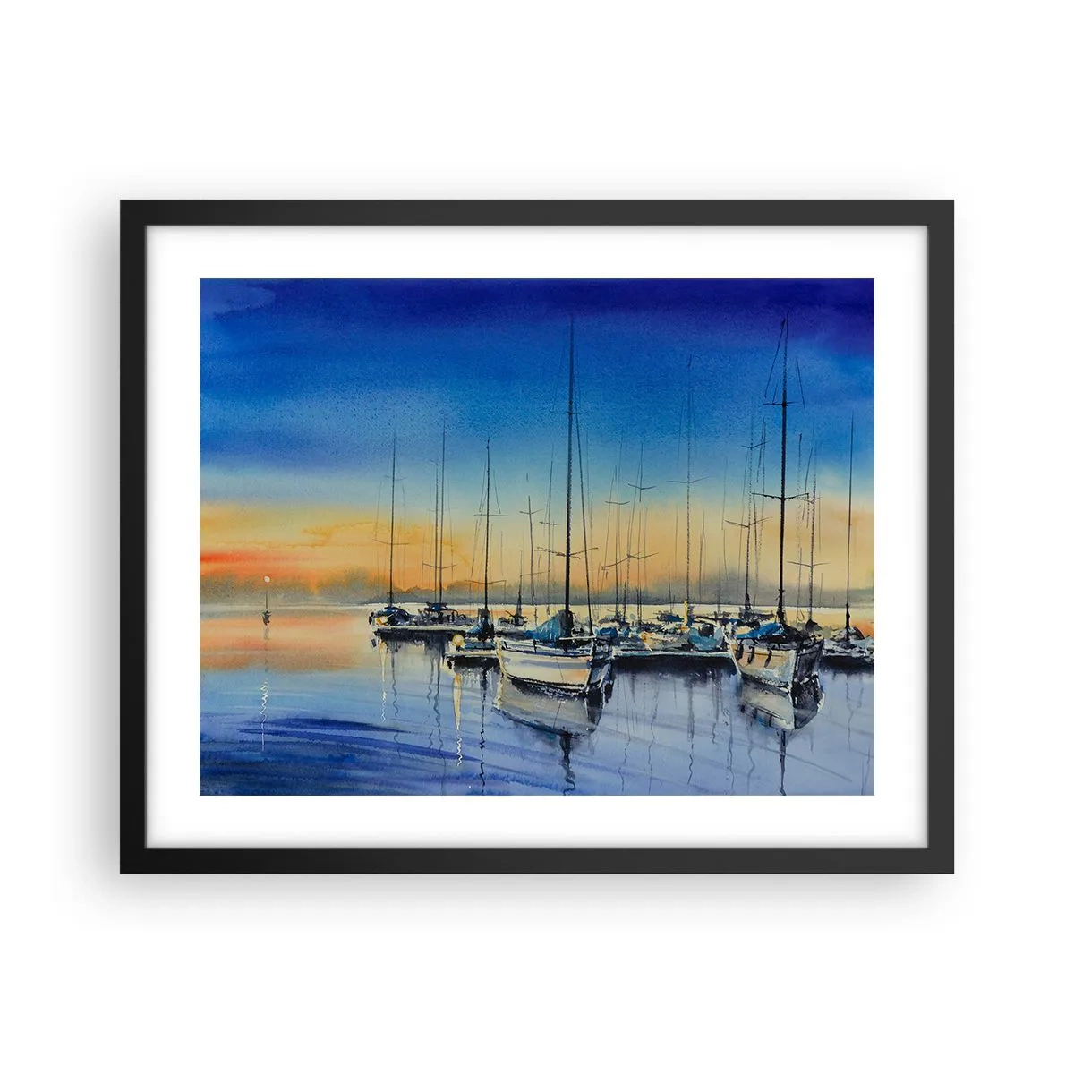 Plagát v čiernom ráme - Koniec dobrého dňa - 50x40 cm