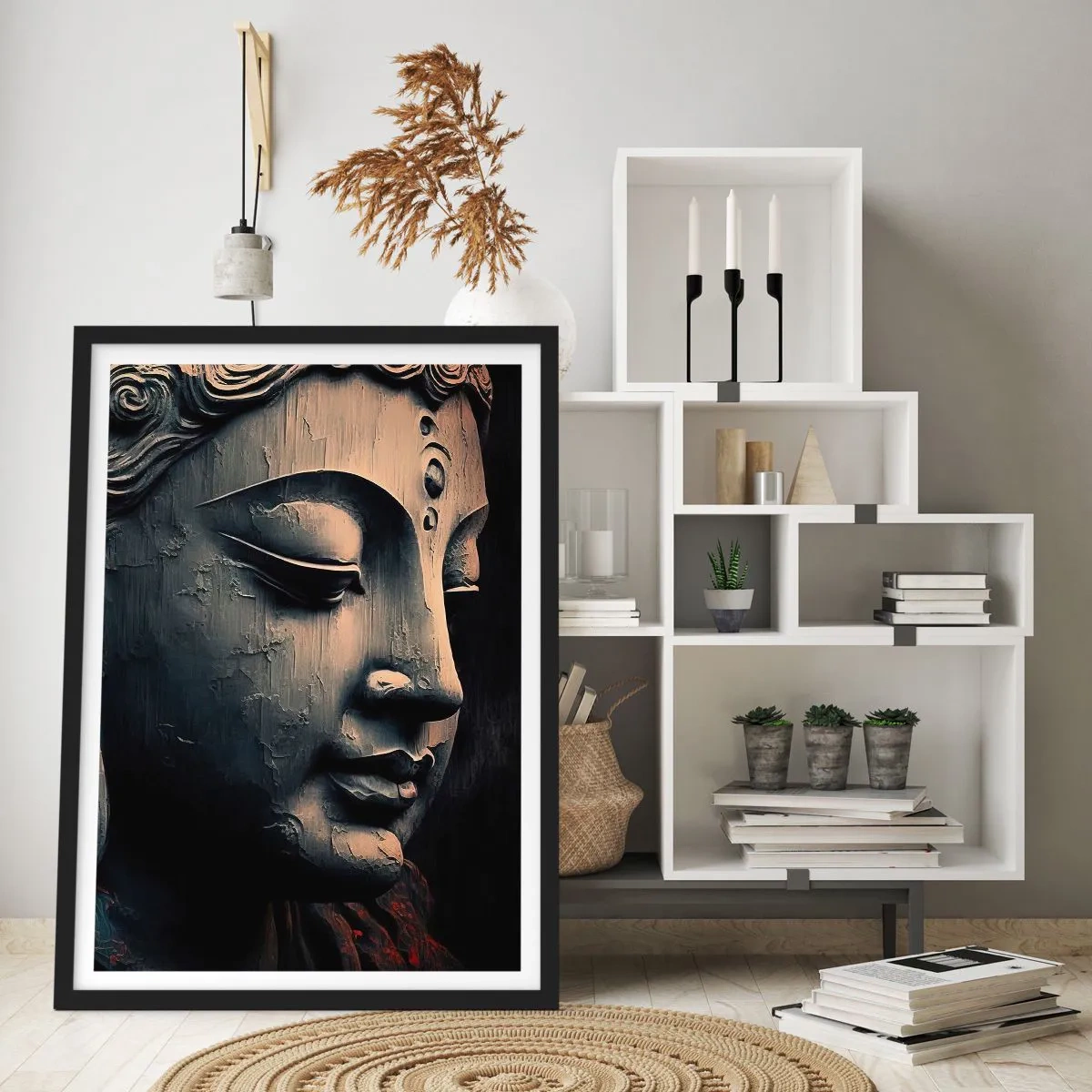 Plagát v čiernom ráme - V súlade so svetom - 61x91 cm